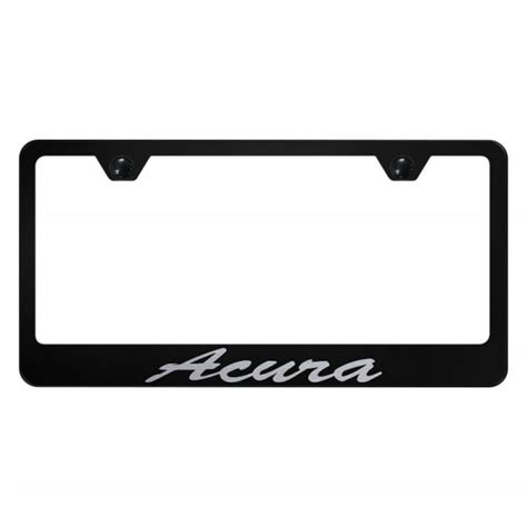 Autogold® LFS.ACU.EB - Black License Plate Frame with Script Laser ...