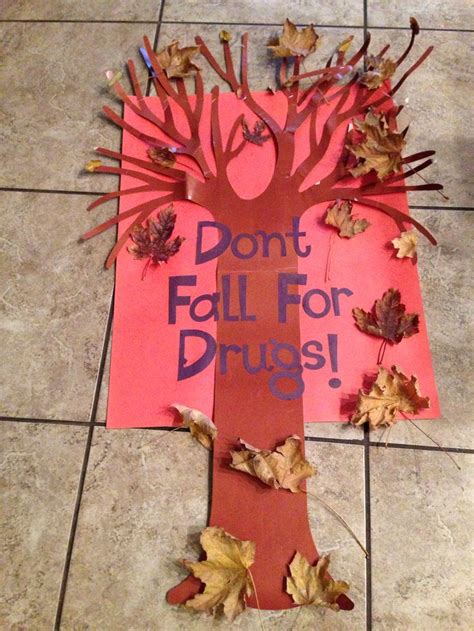 Drug Free poster - Red ribbon week | School ideas | Pinterest