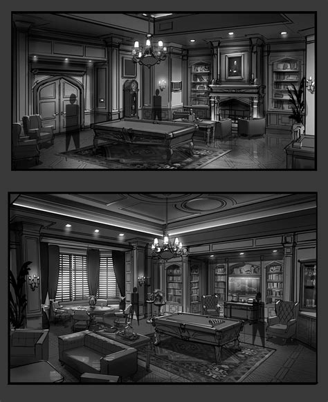 ArtStation - Batman Season 1 - Wayne Manor Parlor, Gray Rogers | Wayne ...