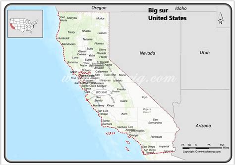 Where is Big Sur, California? Map, Facts, Places to visit