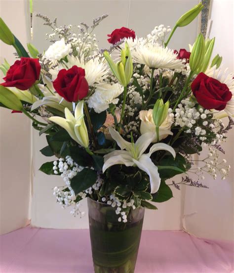 Rose & Lily Bouquet (Picture is Deluxe) in Bedminster, NJ | Blooms at ...