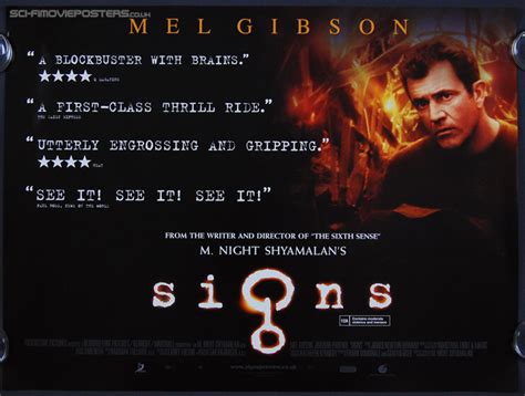 Signs (2002) - Vintage Quad Movie Poster