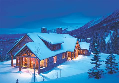 17 Mountain Homes in the Winter - Mountain Living