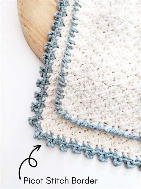 How to Crochet a Picot Stitch Border | Jewels and Jones