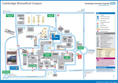 Addenbrooke\\\'s Hospital Map | Color 2018