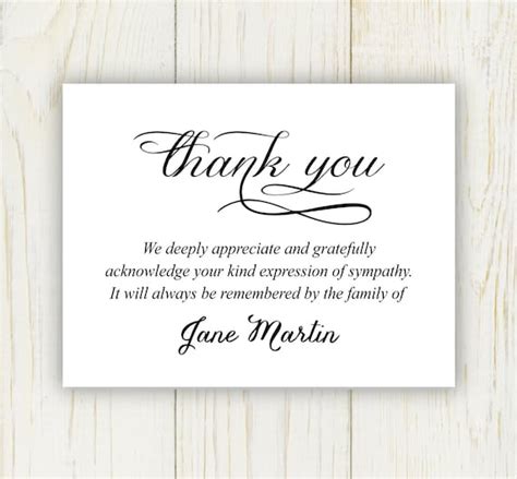 What To Say In A Thank You Card For Funeral Flowers - Funeral Thank You ...