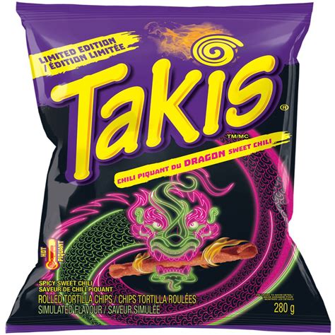 Takis Dragon Intense Spicy Sweet Chili Rolled Tortilla Chips - 90g Bag