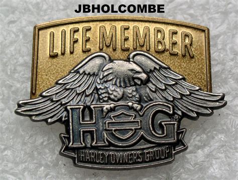 Harley Davidson Owners Group HOG Life Member Pin.. - Etsy