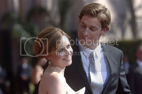 Jenna Fischer and John Krasinski at the Emmys • OfficeTally