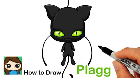 How to Draw Miraculous Ladybug Kwami Plagg Easy