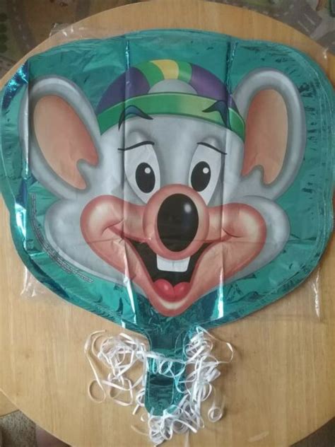 BRAND NEW Chuck E. Cheese's Large 20" Double Face Mylar Balloon w ...