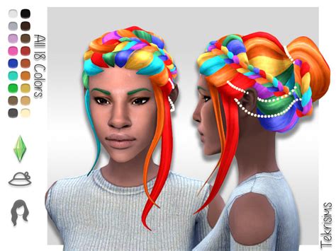 Sims 4 Rainbow Hair