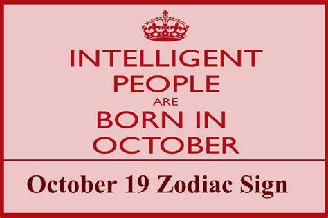 October 19 Zodiac Sign, October 19th Zodiac, Personality, Love ...