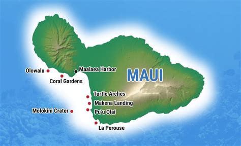 Maui Snorkeling Map - Explore the Top Spots on Maui