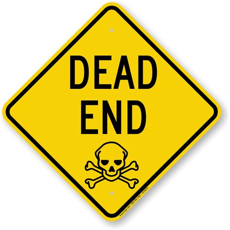 Dead End Sign Png - PNG Image Collection