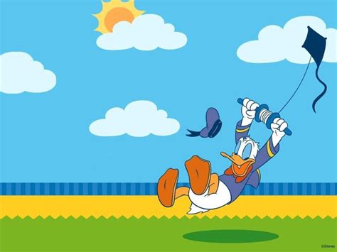 Kites Wallpaper: Kite & Donald Duck | Duck wallpaper, Duck cartoon ...