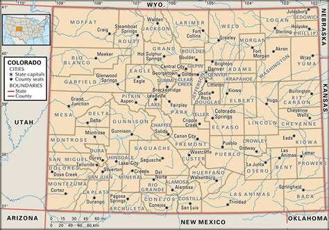 Map Of Colorado Counties