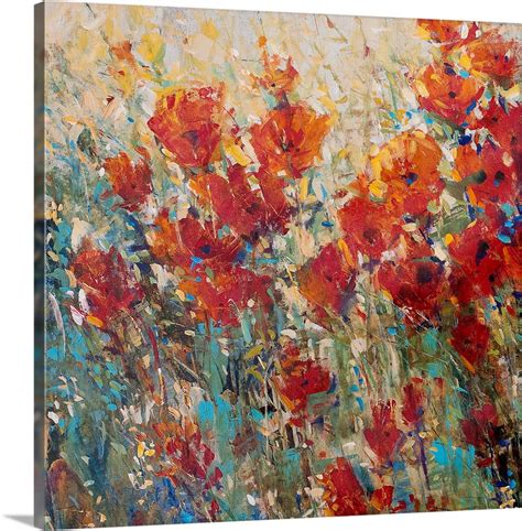 Red Poppy Field I Wall Art, Canvas Prints, Framed Prints, Wall Peels ...