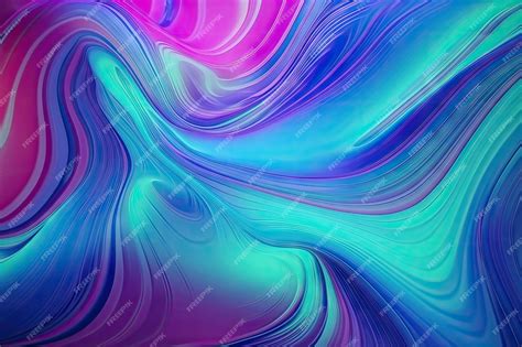 Premium AI Image | Rainbow wave background Abstract