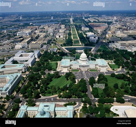 Aerial view of National Mall 15847v Stock Photo - Alamy