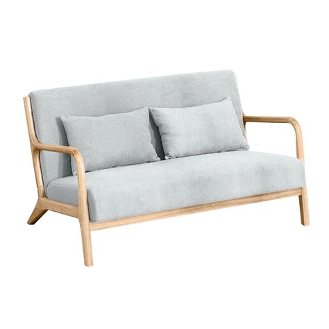 Nordic 2-Seater Lounge Sofa (Gray) - Furniture Source Philippines