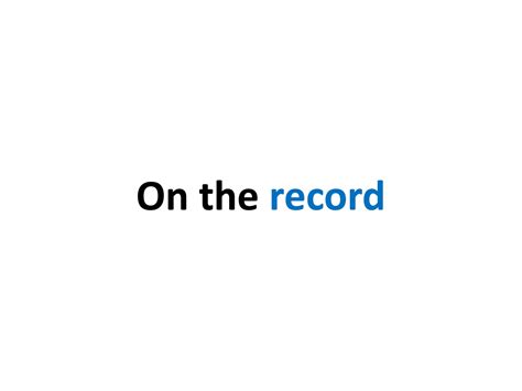 On the record – Planeta.com