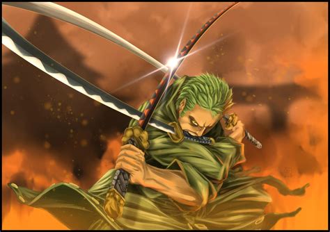 Roronoa Zoro 3 Swords by rokudaim on DeviantArt