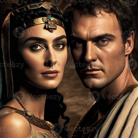 Julius Caesar and Cleopatra History of Ancient Egypt. 22966123 Stock ...