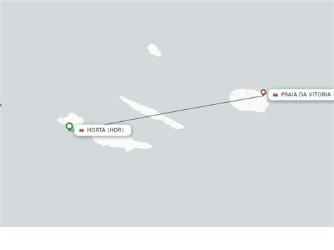 Direct (non-stop) flights from Horta (Azores) to Terceira - schedules ...