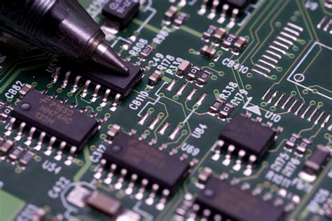 Microelectronics in a circuitboard-7159 | Stockarch Free Stock Photos