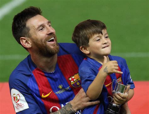 Messi reveals son Thiago is huge fan of Ronaldo, 5 others and always ...