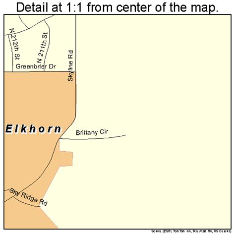 Elkhorn Nebraska Street Map 3115080