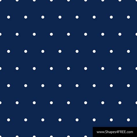 Navy Blue Polka Dot Vector Pattern | Shapes4FREE