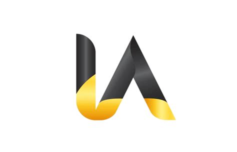 Yellow And Black Alphabet Letter Logo With Interconnected Ia Vector, I ...