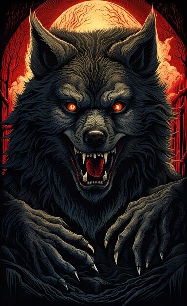 Premium Photo | Werewolf art