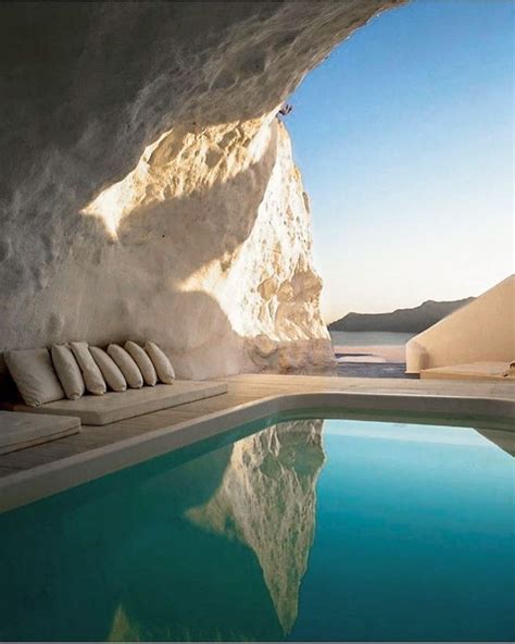 INTERIORGLOBE on Instagram: “Cave swimming pool of Katikies Hotel, a 5 ...