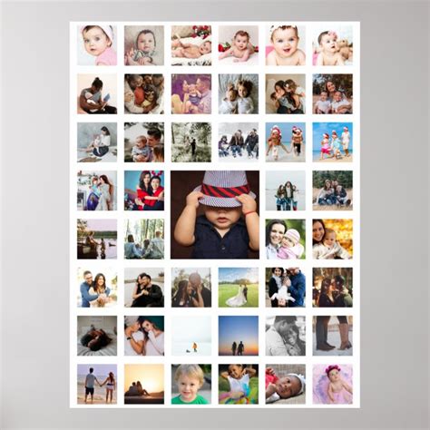 45 Photo Collage Personalized Poster | Zazzle