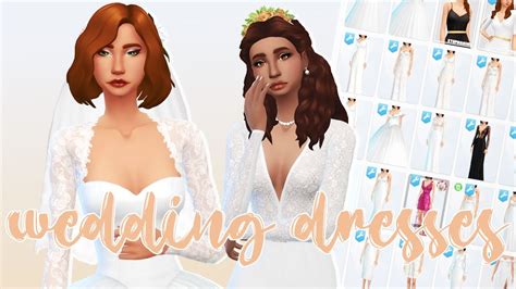 Ben mi Alay Yağışlı sims 4 cc wedding dress maxis match sihirbaz ...