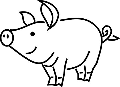 Free Pig Black And White Clip Art, Download Free Pig Black And White ...