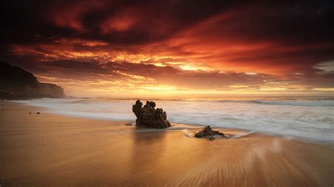 Long Exposure Beach Waves 4k Wallpaper,HD Nature Wallpapers,4k ...