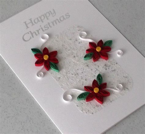 Quilled Christmas card handmade paper quilling