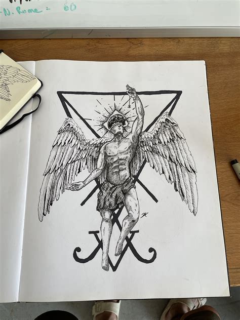 Lucifer Art I did a few months ago. : r/drawing