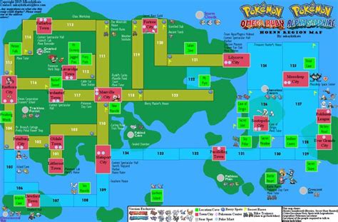 Pokemon Alpha Sapphire Hoenn World Map