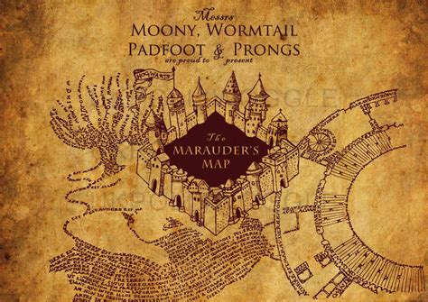 Marauder's Map Printable - Printable Word Searches