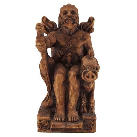 Seated Freyr Statue - DD-166-FRRW - Medieval Collectibles