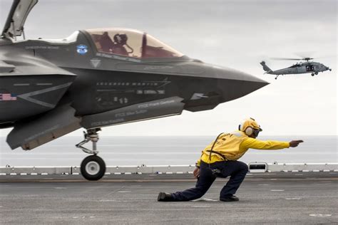 RAF pilot performs first UK takeoff of F-35B Lightning at sea – The ...