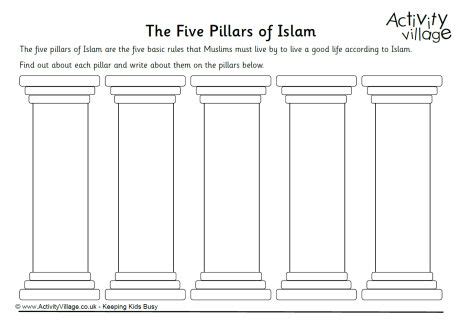 Five Pillars of Islam Worksheet