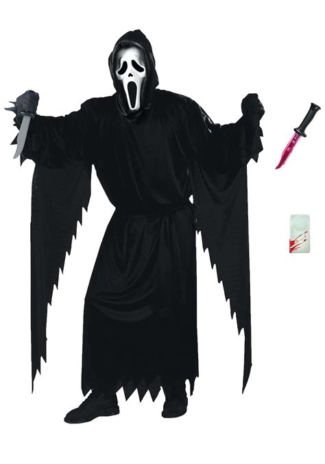 Ghost Face Adult Costume Set