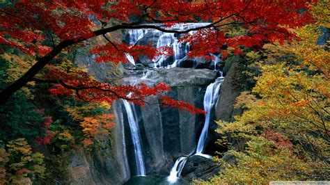 Autumn Waterfall Free Wallpaper - WallpaperSafari