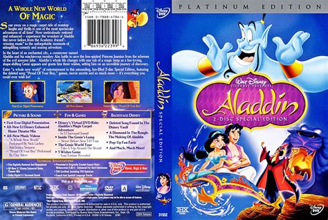 Walt Disney Characters Photo: Walt Disney DVD Covers - Aladdin: 2 Disc ...